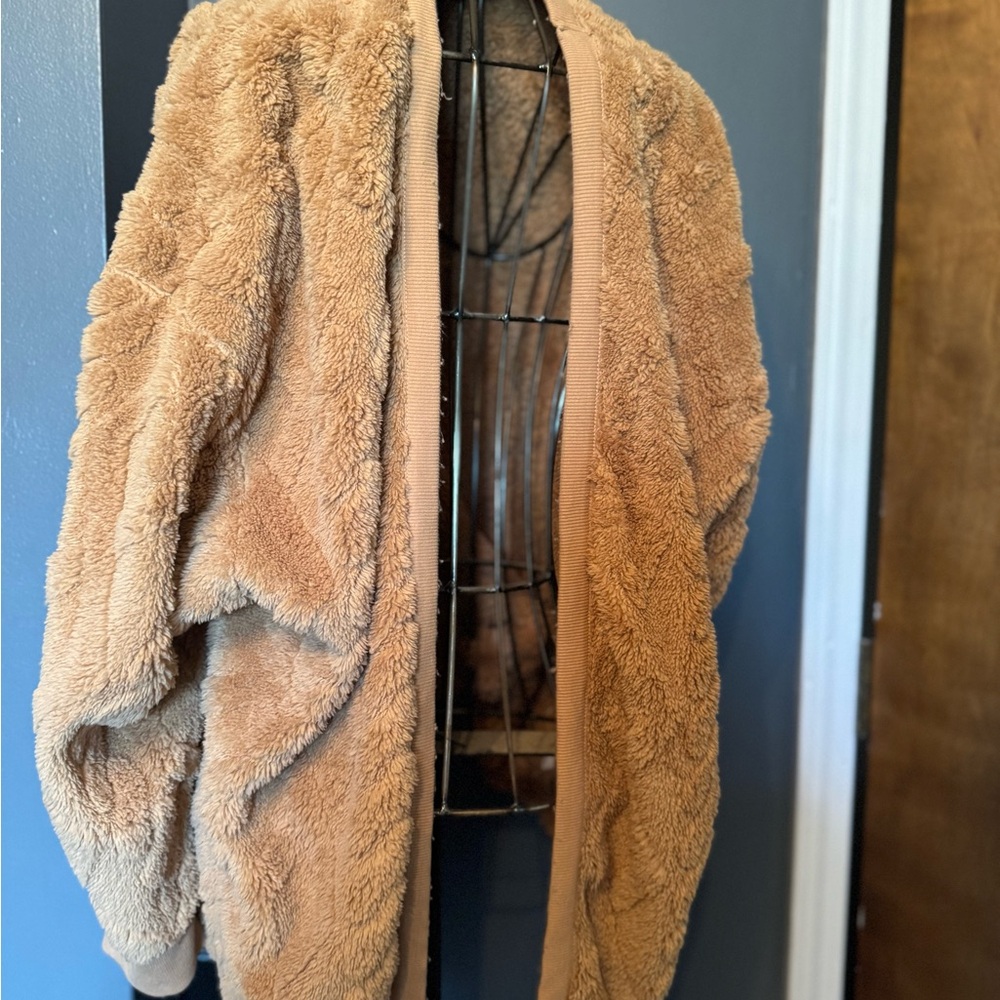 SOLD **Cuddl Duds Warm Brown Teddy Jacket